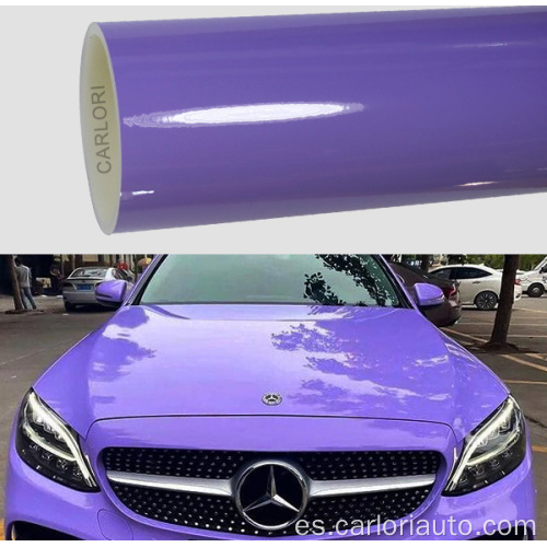 Envoltura de vinilo de coche brillante púrpura